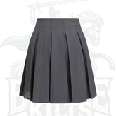 Mid-Rise Pleated Asymmetrical Hem Midi Skirt – Sophisticated & Modern